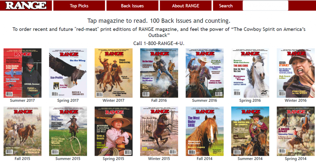RANGE magazine makes historical archives available to the public