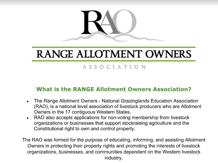 Range Allotment Owners Association Oregon Education Tour
